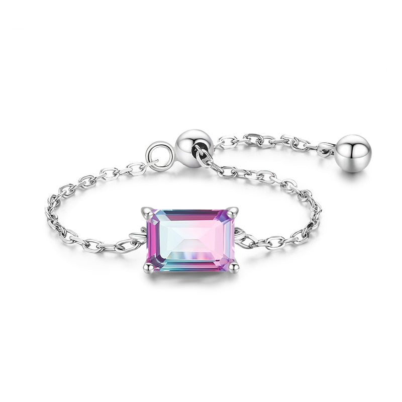 Tourmaline Adjustable Rings