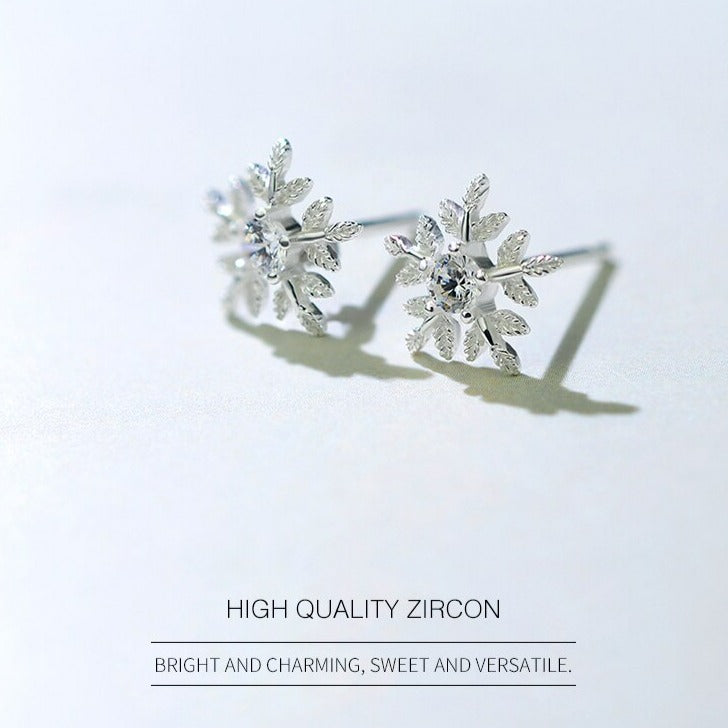 Snowflake Stud Earrings