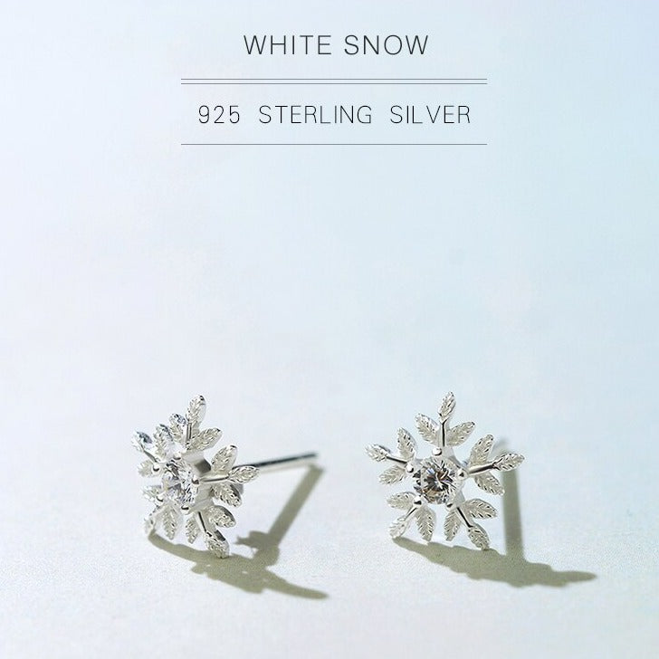 Snowflake Stud Earrings