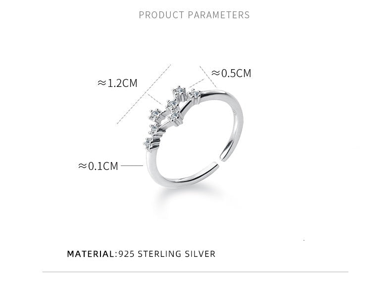 Twelve Constellations Ring - adjustable ring