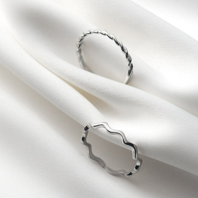 Wavey Slim Ring