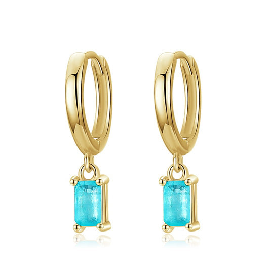 Tourmaline Hoop Earrings - RawaJewels