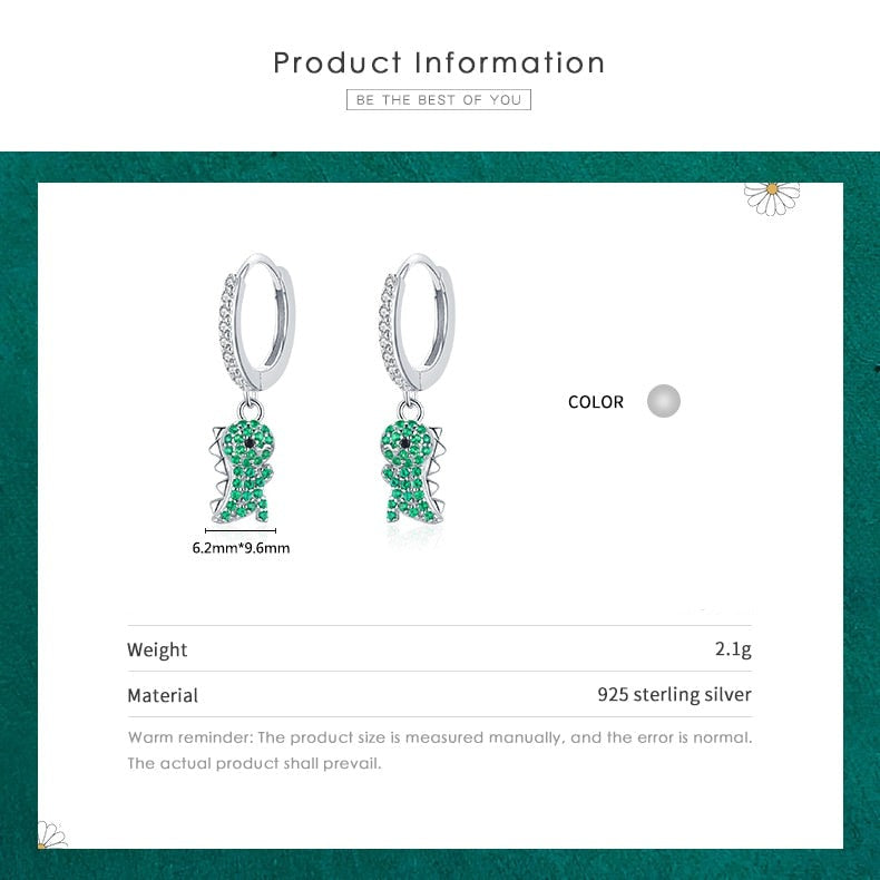 Cute Dinosaur Earrings - RawaJewels