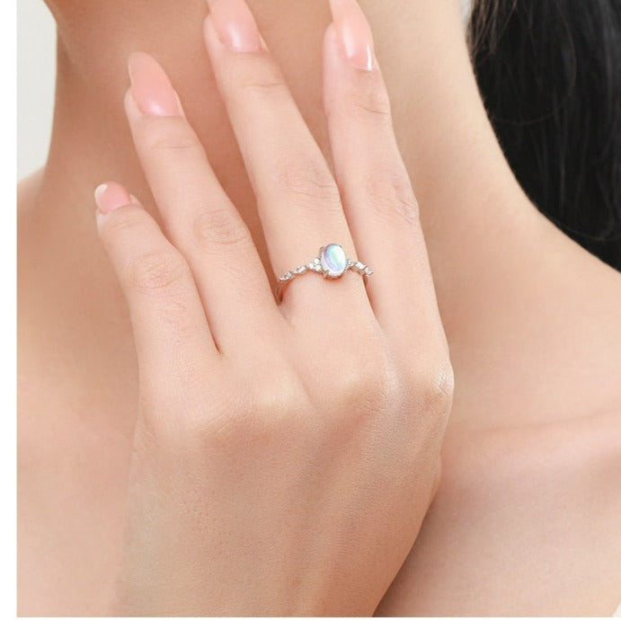 Oval Moonstone Ring