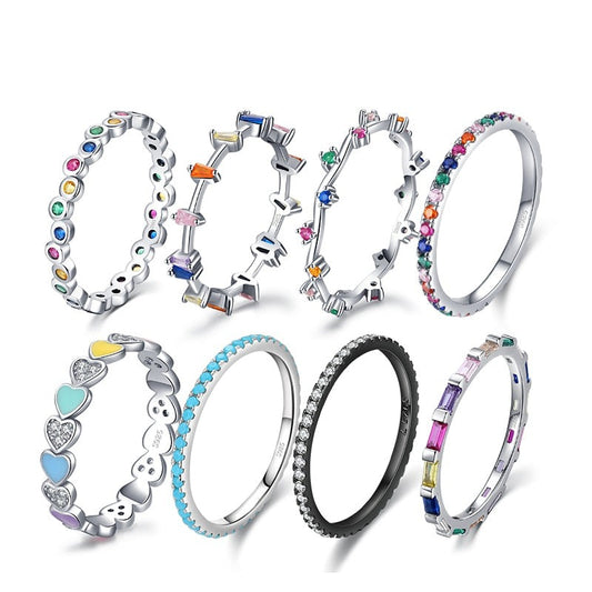 12 Style Authentic Colorful Ring