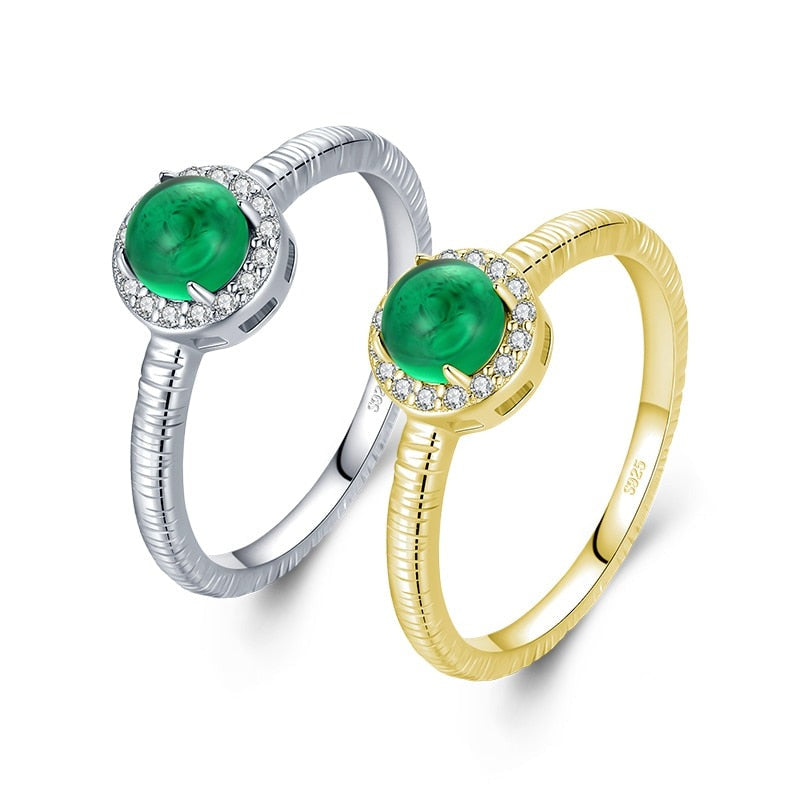 Vintage Green Lucky Ring