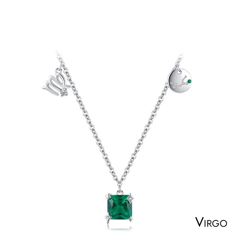 Twelve Constellation Necklaces with Stones - RawaJewels