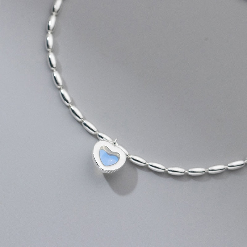 Heart Moonstone Bracelet