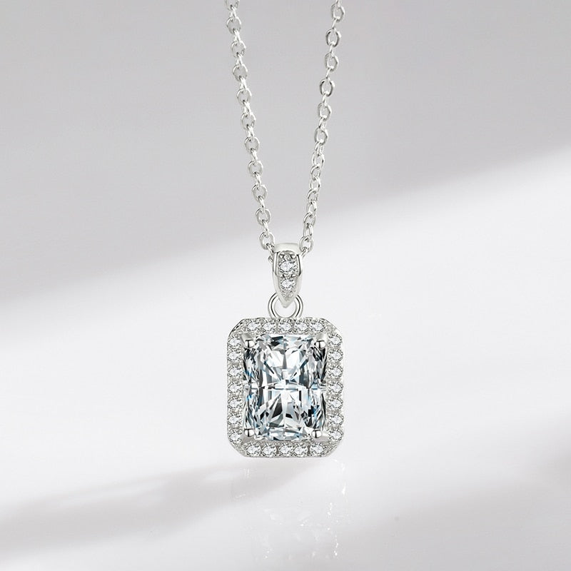 Rectangle Sparkling Necklace - RawaJewels