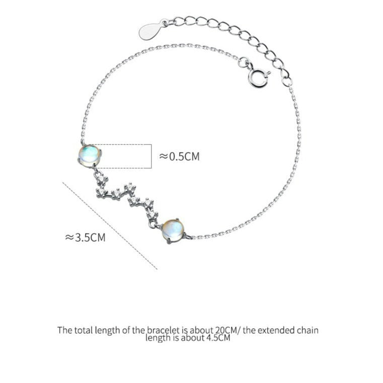 Moonstone Stars Bracelet