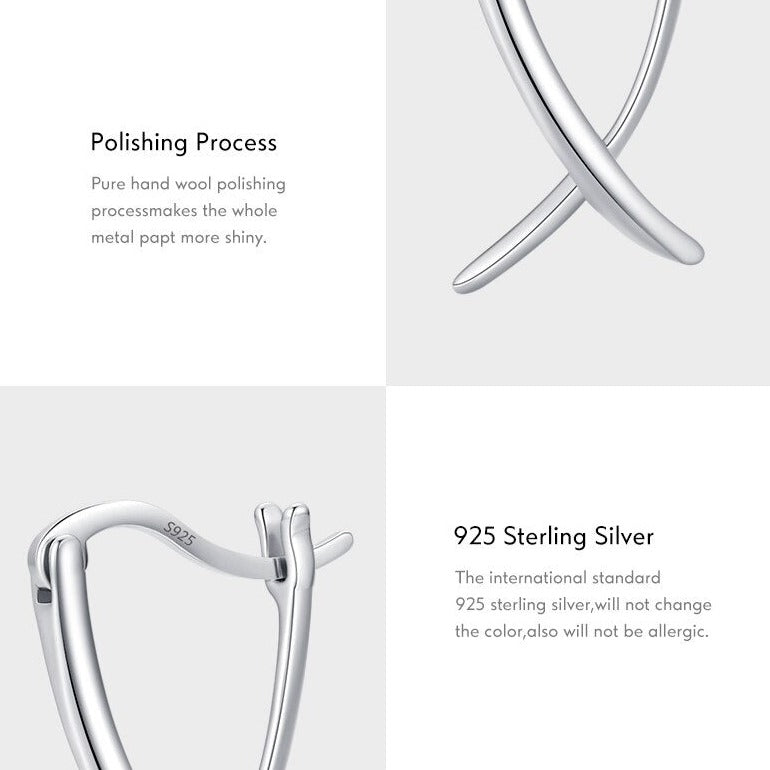 Cross Line Ear Buckles