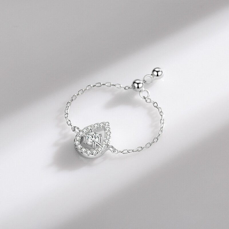 Droplet Link Chain Ring - RawaJewels