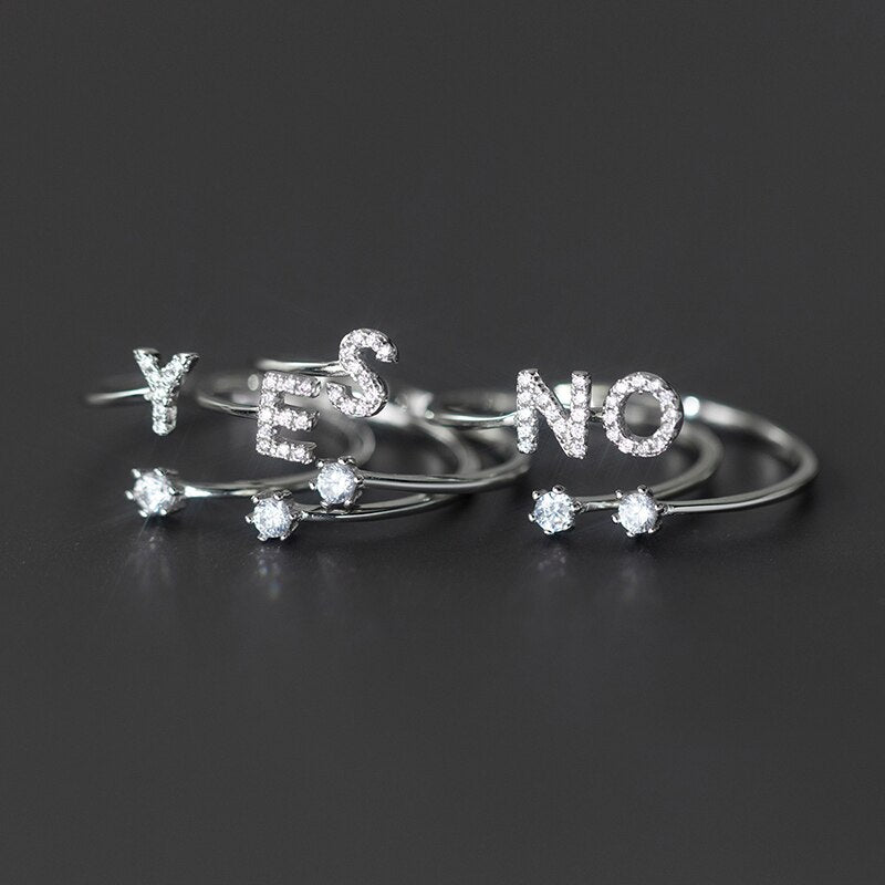 Letters Stackable Ring