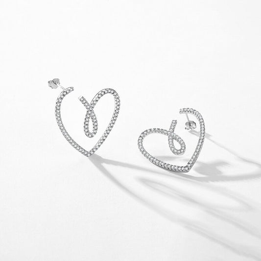 Love Heart Stud Earrings