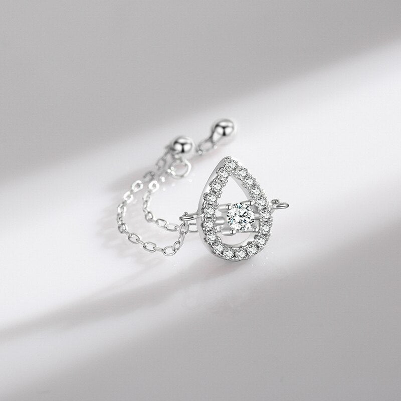 Droplet Link Chain Ring - RawaJewels