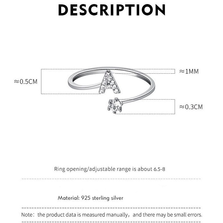 Letters Stackable Ring
