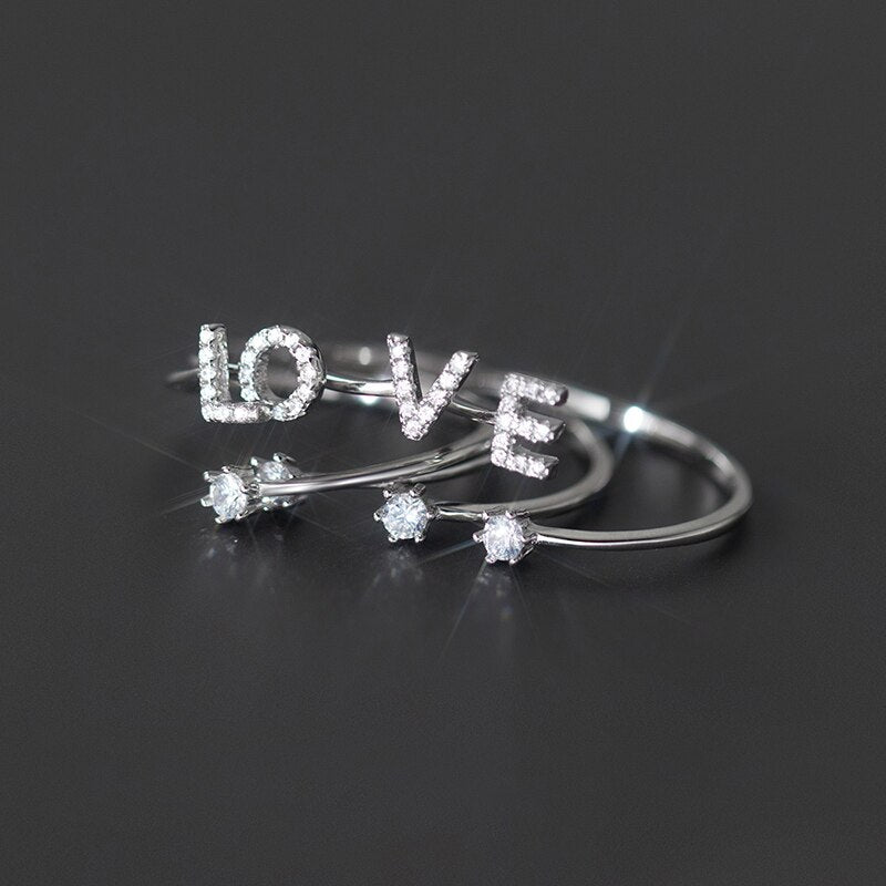 Letters Stackable Ring
