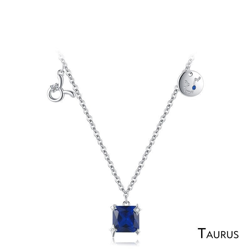Twelve Constellation Necklaces with Stones - RawaJewels