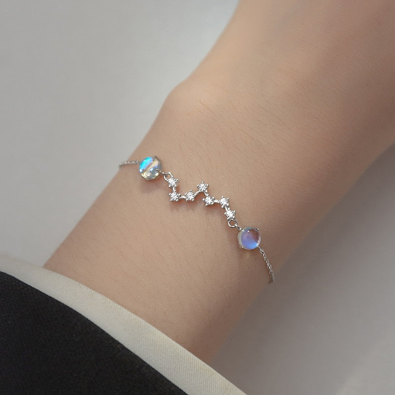 Moonstone Stars Bracelet