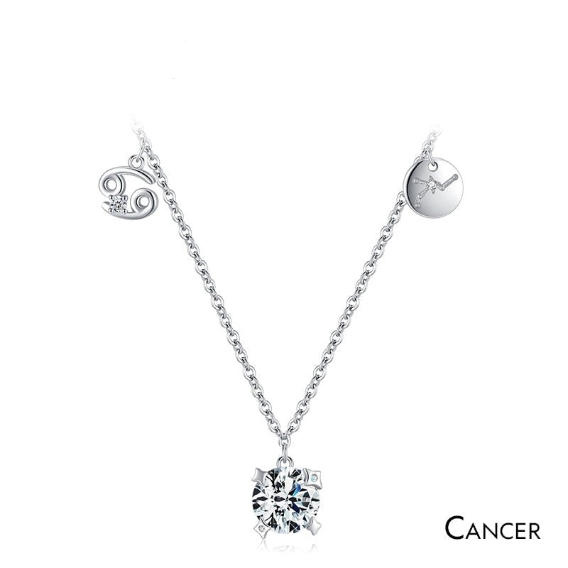 Twelve Constellation Necklaces with Stones - RawaJewels