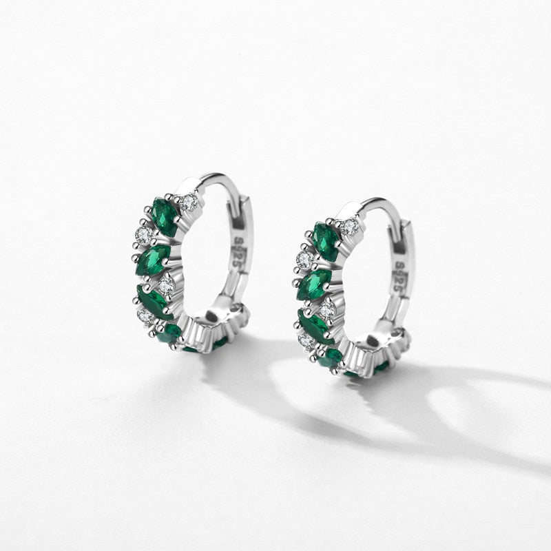 Greens Hoop Earrings