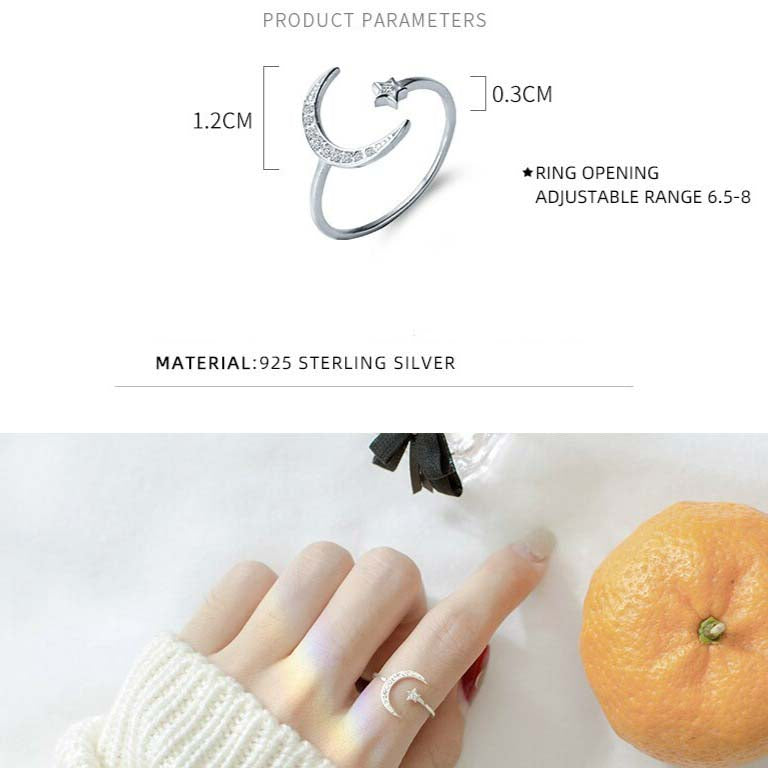 Star Moon Ring