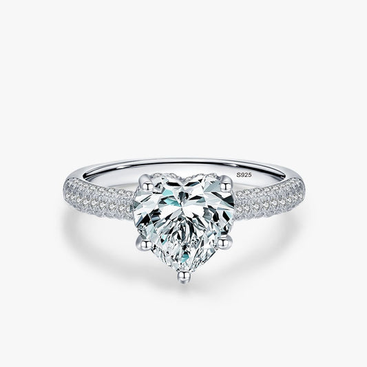 Sparkling Heart Ring - RawaJewels