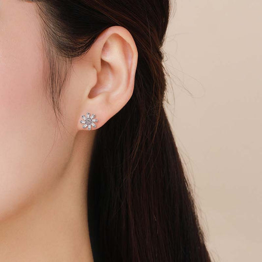 Rotating Flower Earrings
