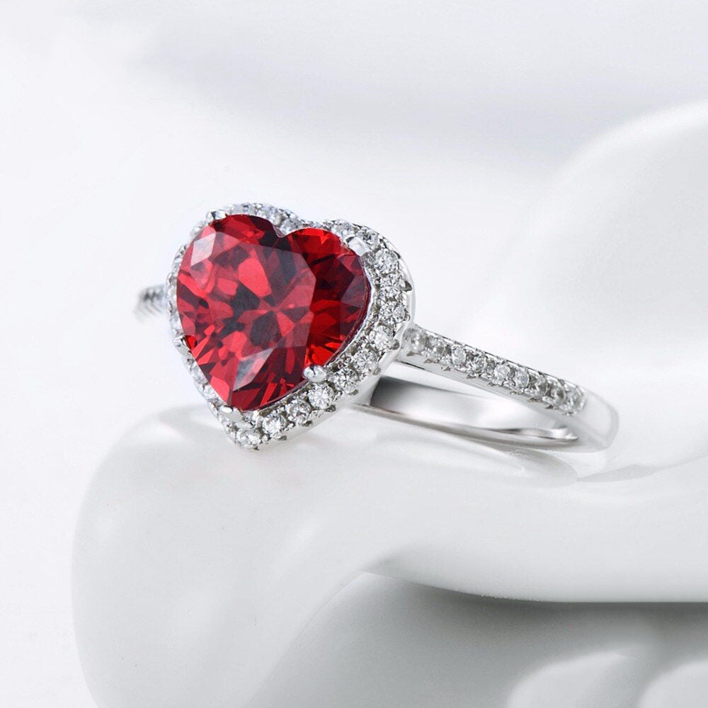 The Red Heart Ring - RawaJewels