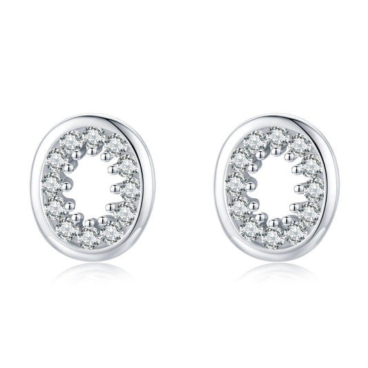 Shiny Oval Earrings - RawaJewels