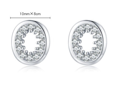 Shiny Oval Earrings - RawaJewels