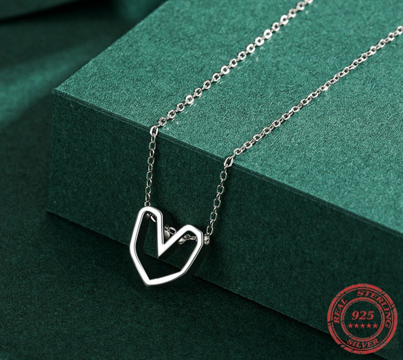 The Solid Heart Necklace - RawaJewels
