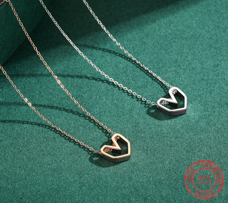 The Solid Heart Necklace - RawaJewels