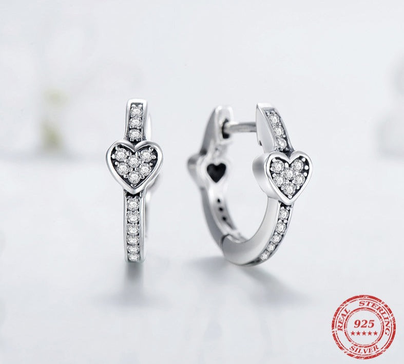Hearts Ring & Earrings Jewelry Set - RawaJewels