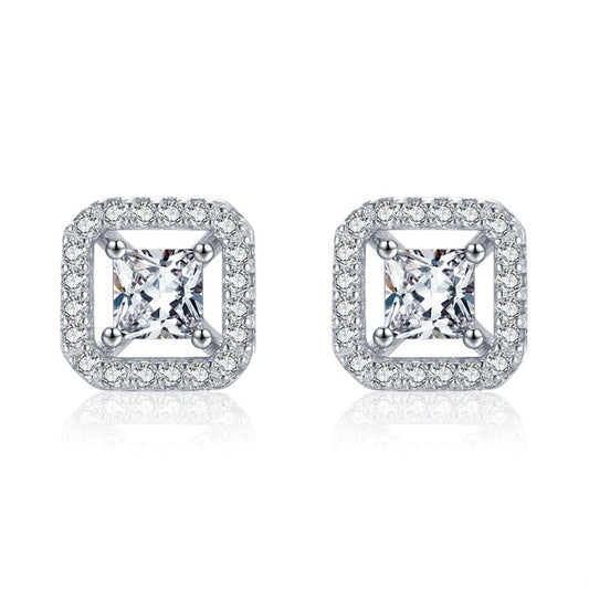 Twinkling Square Earrings - RawaJewels