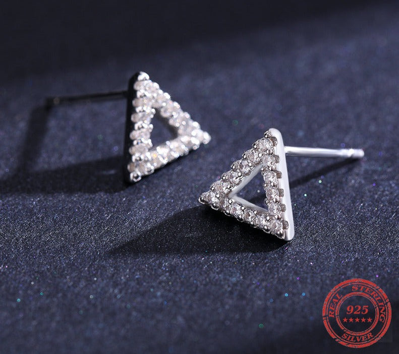Triangle Stud Earrings - RawaJewels