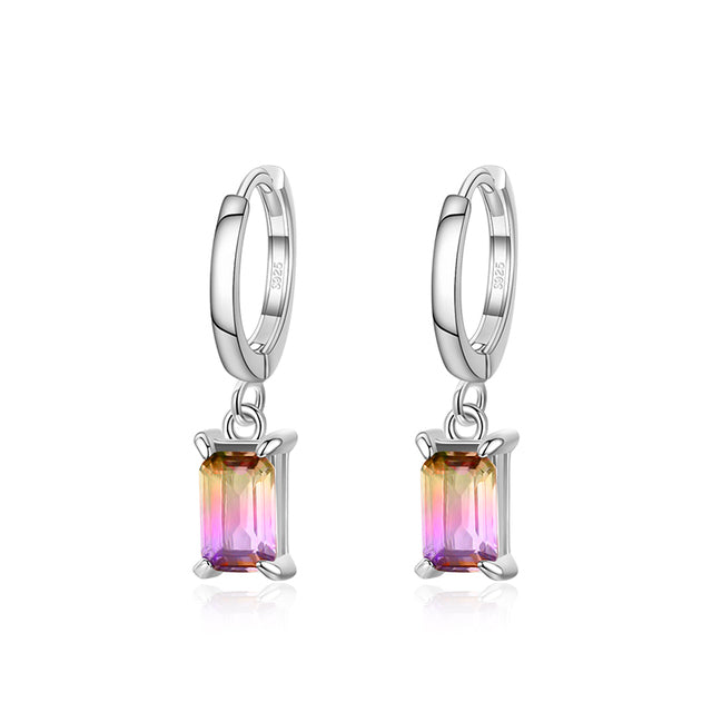 Purple Tourmaline Drop Earrings - RawaJewels