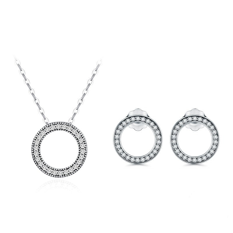 Hallow Earrings & Ring Jewelry Set - RawaJewels