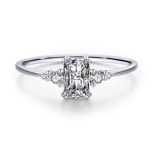 Rectangle Dazzling Ring - RawaJewels