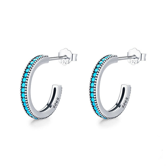 Exquisite Turquoise Stud Earrings - RawaJewels