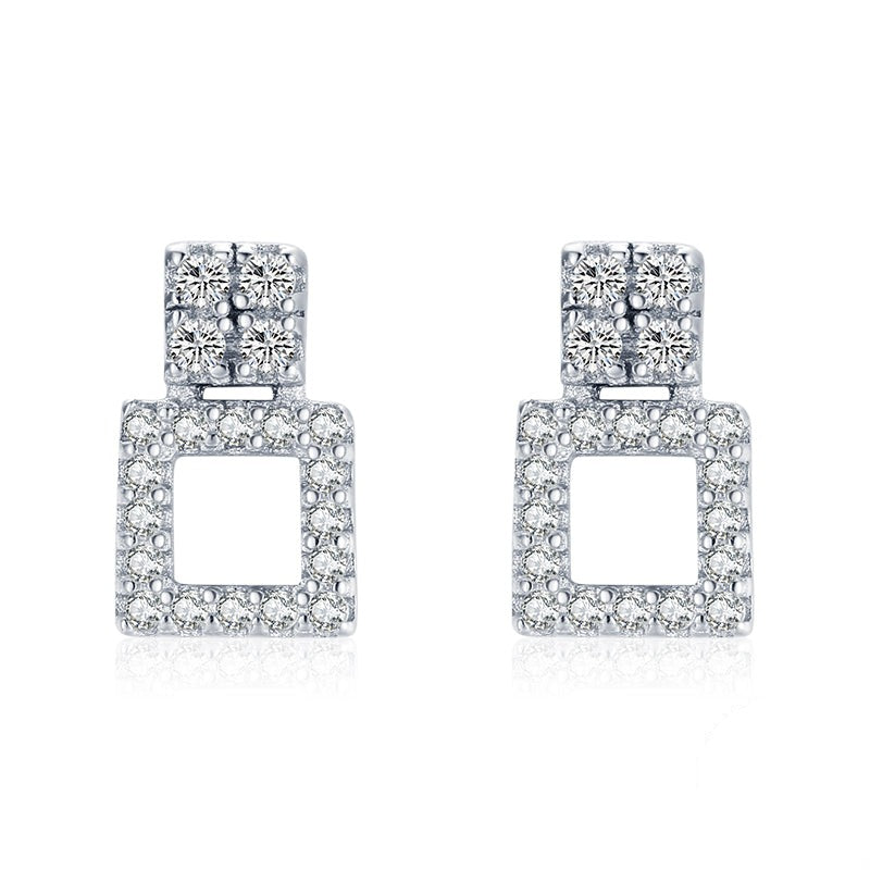 Double Square Earrings - RawaJewels
