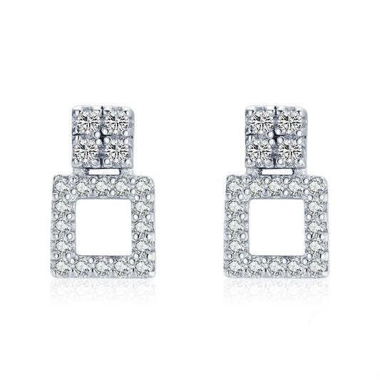Double Square Earrings - RawaJewels