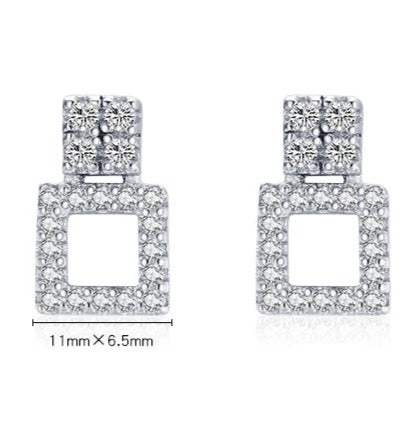 Double Square Earrings - RawaJewels