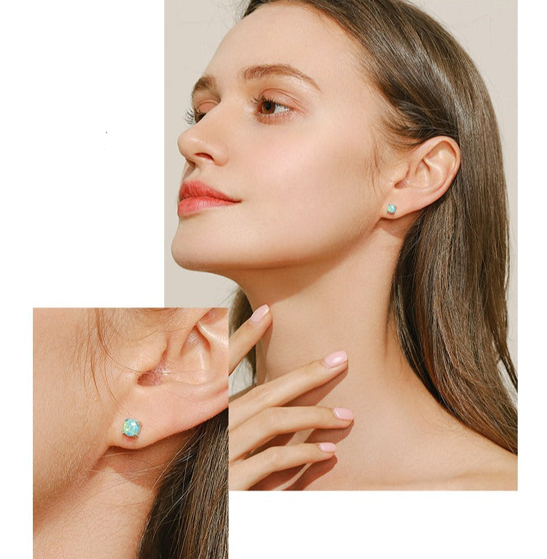 Blue Moon Stud Earrings - RawaJewels