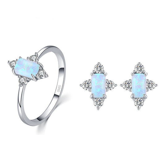 Elegance Ring & Earring Jewelry Set - RawaJewels