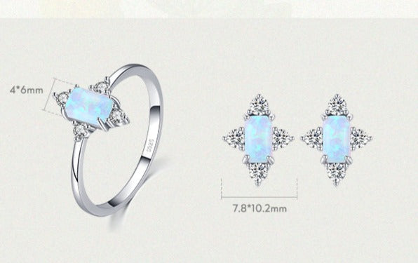 Elegance Ring & Earring Jewelry Set - RawaJewels