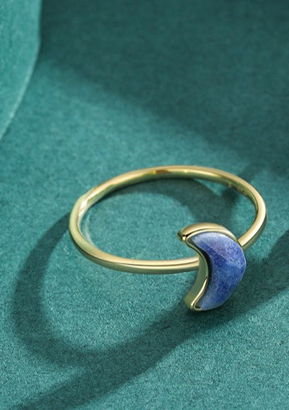Blue Moon Gold Ring - RawaJewels