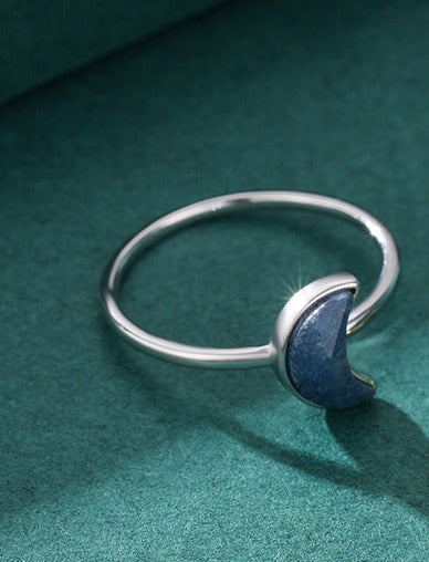 Blue Moon Silver Ring - RawaJewels