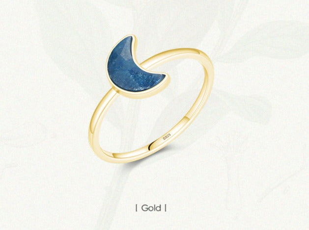 Blue Moon Gold Ring - RawaJewels