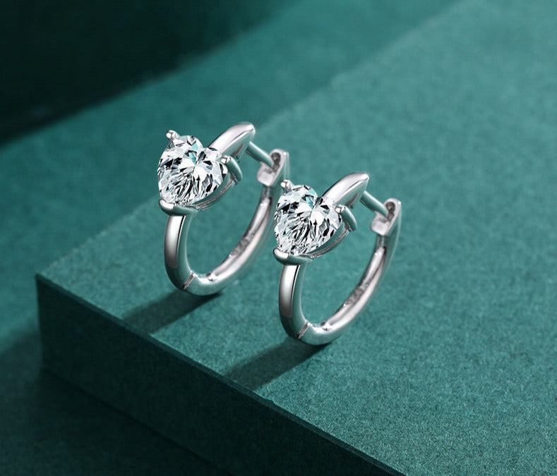 Romantic Heart Ring & Earrings Jewelry Set - RawaJewels